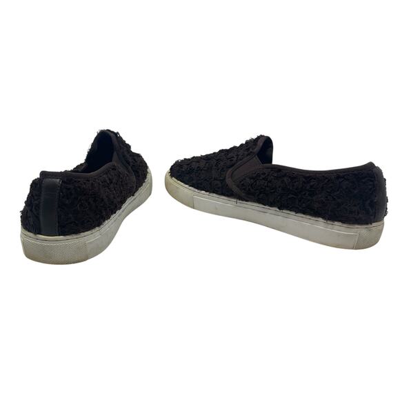 Tory Burch Rosette Fabric Flower Slip On Sneaker Burgundy Red Brown Size US 10 - Picture 9 of 14